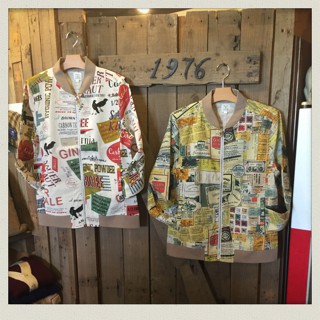 キャンバス地総柄JKT入荷!