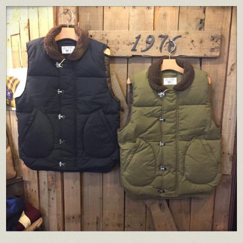 HOUSTON 60/40クロスN-10ダウンベスト入荷!!