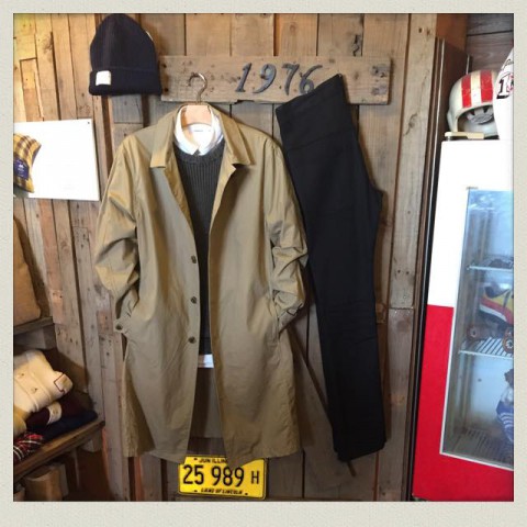 ステンカラーコート　コーディネート!!