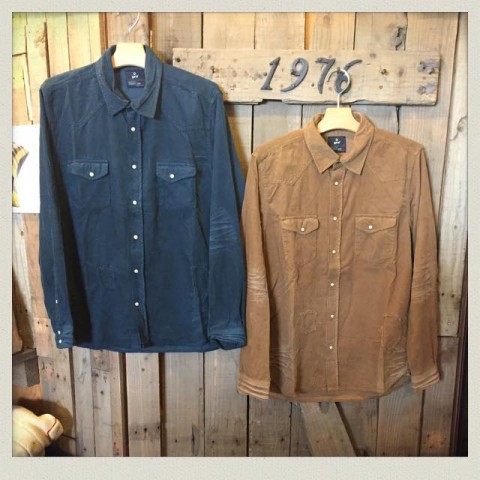 grn ダメージ加工コーデュロイシャツ入荷!!