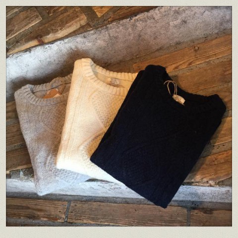 REVO　シェットランドウールケーブルニットセーター入荷!!