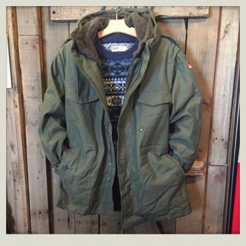 ドイツ軍タイプ　ライニングパーカー入荷!!