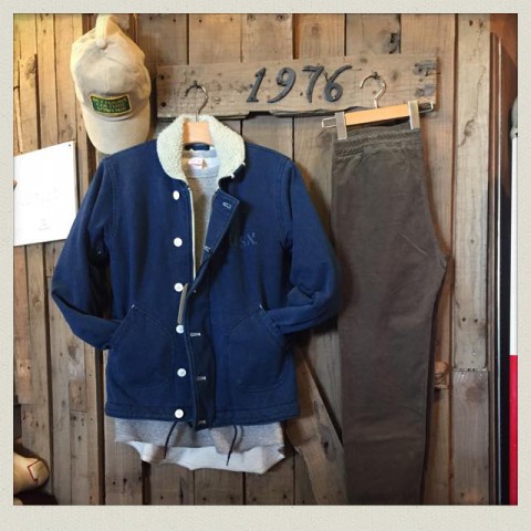 HOUSTON インディゴ染めN-1デッキJKT!!