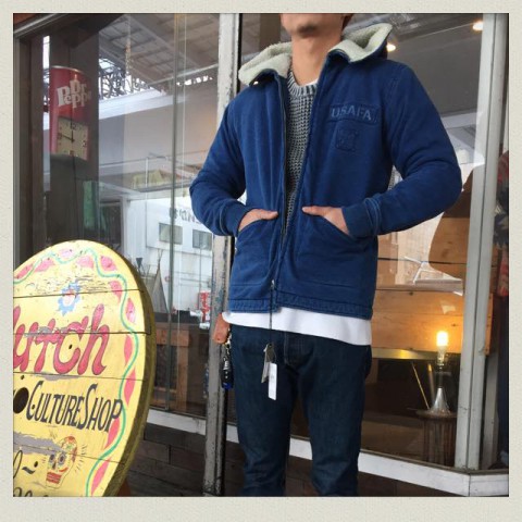 HOUSTON インディゴ染めアカデミーパーカー入荷!!