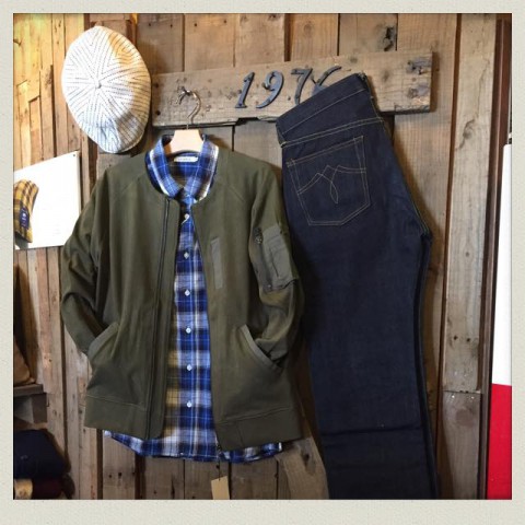 grn ノーカラーMA-1JKT入荷!!