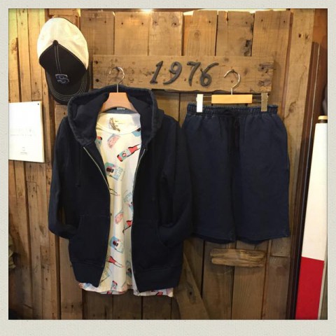インディゴパーカー&ショーツSet UP再入荷!!