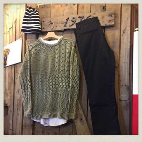 STEEL MIND　コットンケーブルニット入荷!!