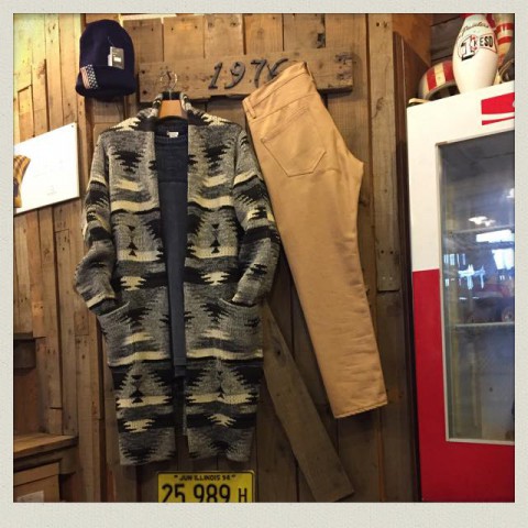 ANTI BALLISTIC ネイティブ柄ロングカーディガン入荷!