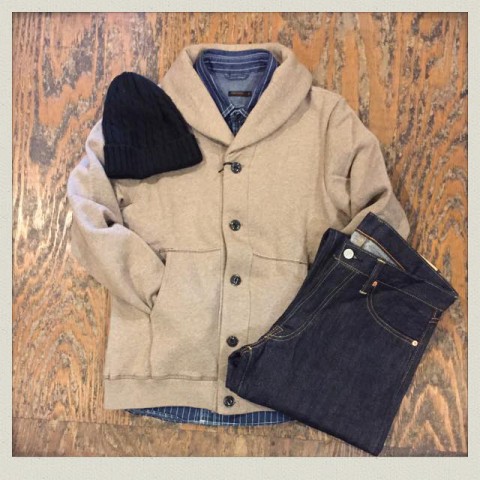 UNIVERD72 ショールカラーカーディガン入荷!!