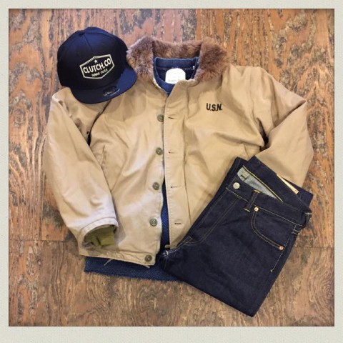 HOUSTON インディゴ染めサーマルシャツ入荷!!