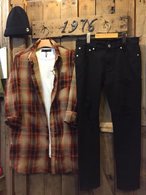 REVO ロング丈チェックシャツ入荷!!