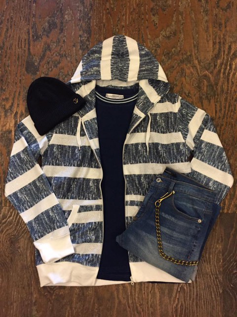 ELEVEN EIGHT インディゴ染め7分袖カットソー入荷!!