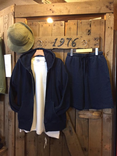インディゴパーカー&ショーツ入荷!!