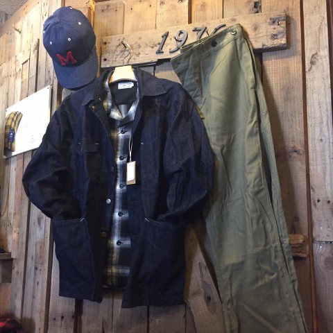 オンブレーチェックシャツ&デニムカバーオール入荷!!