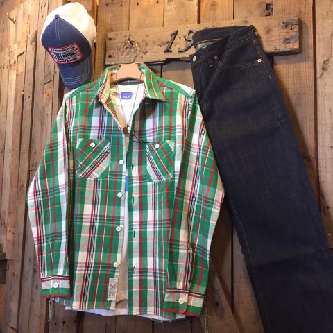 HOUSTON ヘビーネルシャツ入荷!!