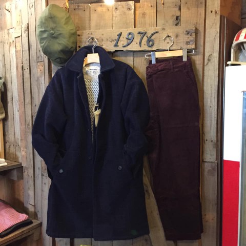 REVO カスレチェックステンカラーコート入荷!!