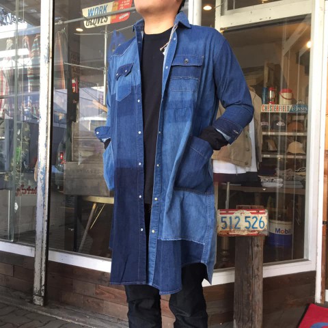grn リメイクデニムロングシャツ入荷!