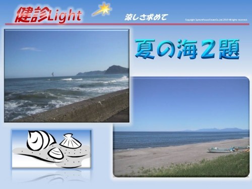 涼しさ求めて 夏の海
