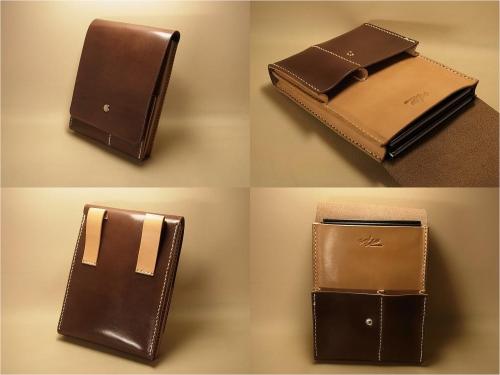 オーダーメイド　サドルレザーの野帳ケース