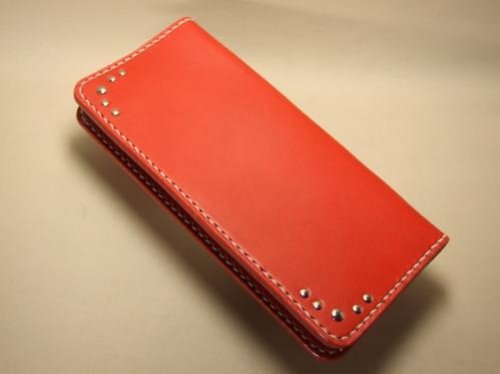 オーダーメイド　真っ赤なサドルレザーの長財布