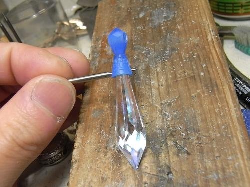 オーダーメイド　お客様お持ち込みの水晶をペンダントｎ