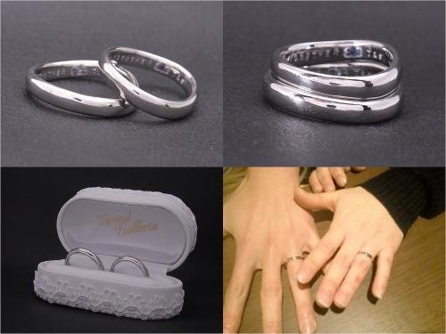 オーダーメイド pt950 世界に1つだけの結婚指輪