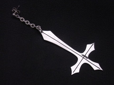 オーダーメイド 逆十字ピアス シルバー925