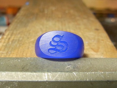 オーダーメイド! イニシャル「S」の印台リング!!