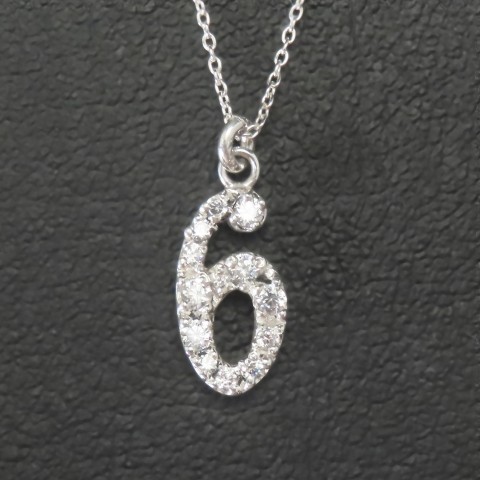 6のナンバーネックレスをたくさん見ていただいています!