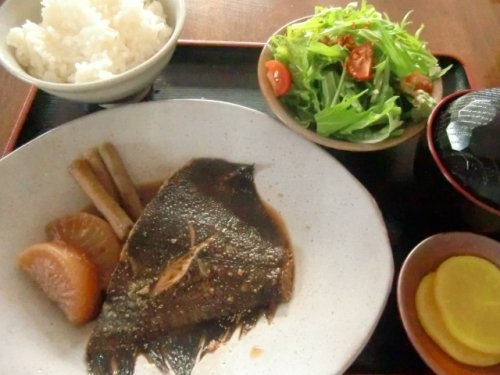 カレイの煮付け定食♪