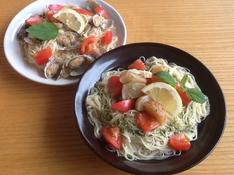 今年の冷製パスタは