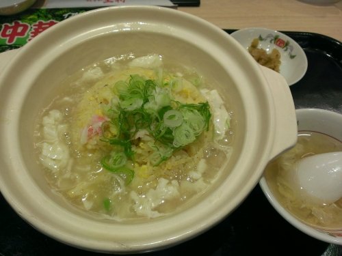 土鍋蟹あんかけ炒飯