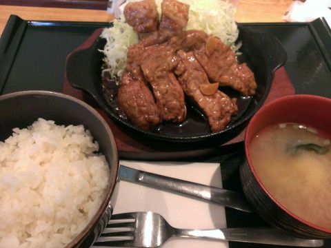 ゆうたくさんの十勝トンテキ定食