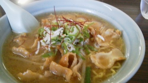 ドライブイン十勝さんのホルモンラーメン（過去ラー記録）