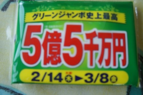 グリーンジャンボ、当たったらどうしよう！？