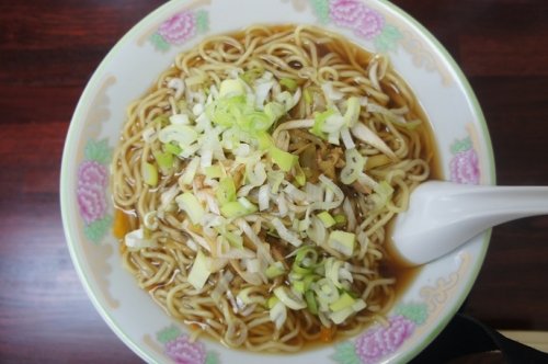 老飯店さんのザーサイ入ラーメン