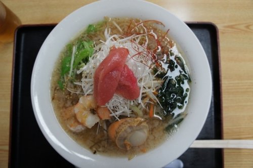 鮨政太田食堂さんの鹿部たらこラーメン(鹿部町)