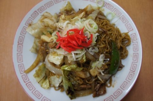 中華料理ますやさんの焼きラーメン
