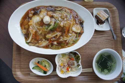JUICY DISH焼き肉南大門さんのあんかけ焼きそばランチ