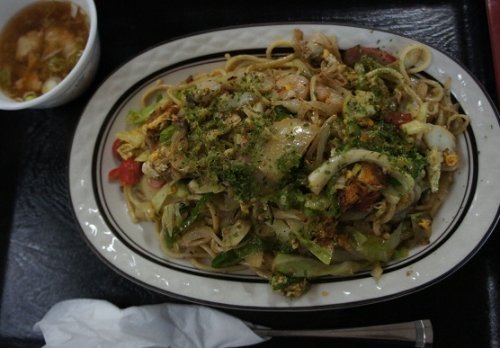 お食事の店天竜さんの和風スパゲティ