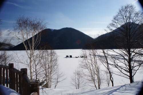 しかりべつ湖コタンの建設が始まっています。