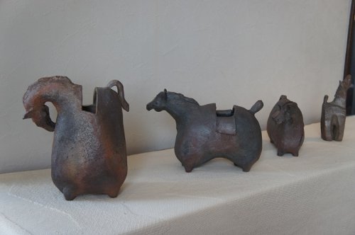 師魯久窯・坂田雅義さんの作品展（大樹町）