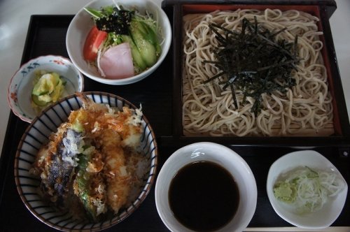 やっと!手打そば処きつ井さんの天丼セット~♪