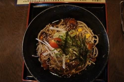 音更町・そば盛さんの冷やしかしわ