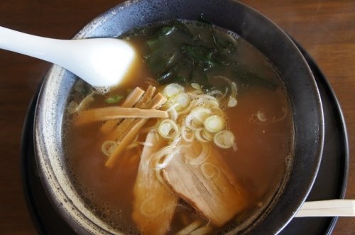 池田町高島・しなだ食堂さんの正油ラーメン