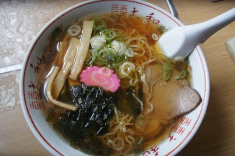 浦幌町・レストラン大和さんの正油ラーメン