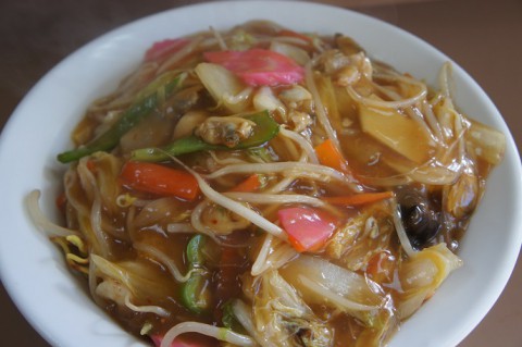 ものすご～いボリューム!　更別村・あさひさんのあんかけ焼きそば