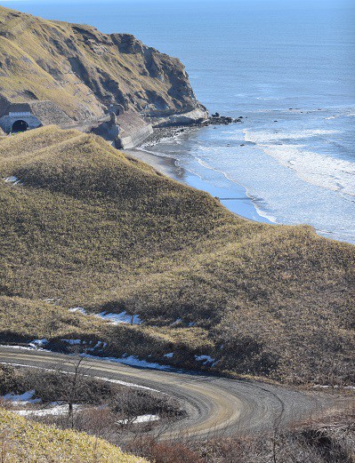 浦幌町・昆布刈石の海岸風景