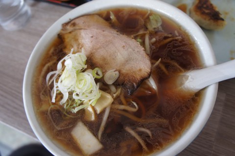 清水町・どさん子さんの正油ラーメン&餃子
