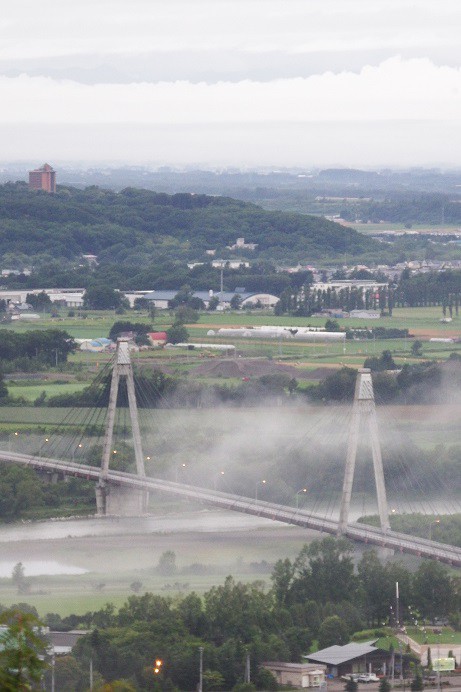 十勝が丘展望台からの朝霧